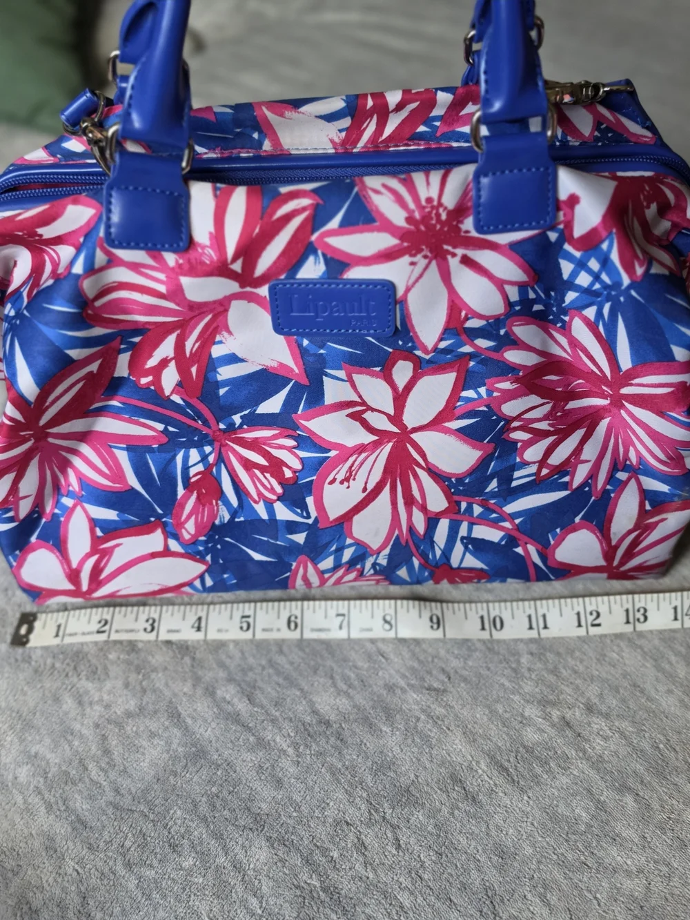 Lipault Paris Floral Bowling Style Bag blooming floral